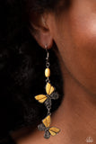Paparazzi Spirited Soar - Yellow Earring