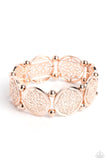 Paparazzi Filigree Fanfare - Rose Gold Bracelet