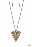 Paparazzi Radiant Romeo - Brass Necklace