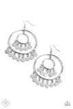 Paparazzi Caviar Command - Silver Earrings