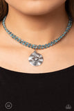 Paparazzi Compacted Cosmos - Blue Necklace