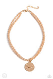 Paparazzi Compacted Cosmos - Brown Necklace