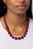 Paparazzi Manhattan Mogul - Red Necklace