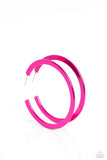 Paparazzi Pop HOOP - Pink Earring