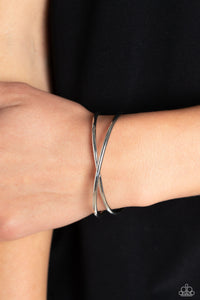 Paparazzi Teasing Twist - Silver Bracelet