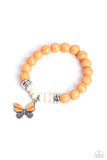 Paparazzi Bold Butterfly - Orange Bracelet