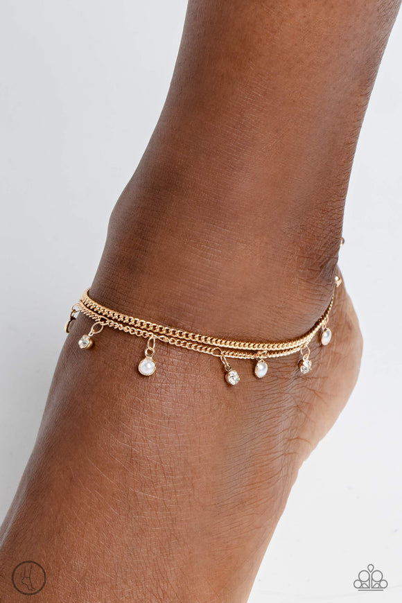 Paparazzi WATER You Waiting For? - Gold Anklet Bracelet