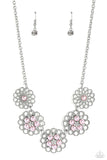Paparazzi Mandala Mosaic - Pink Necklace