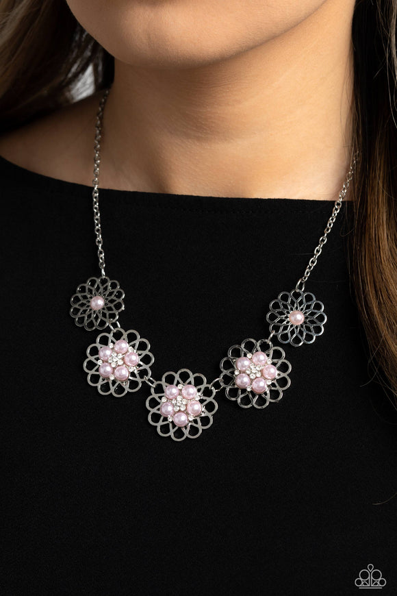 Paparazzi Mandala Mosaic - Pink Necklace