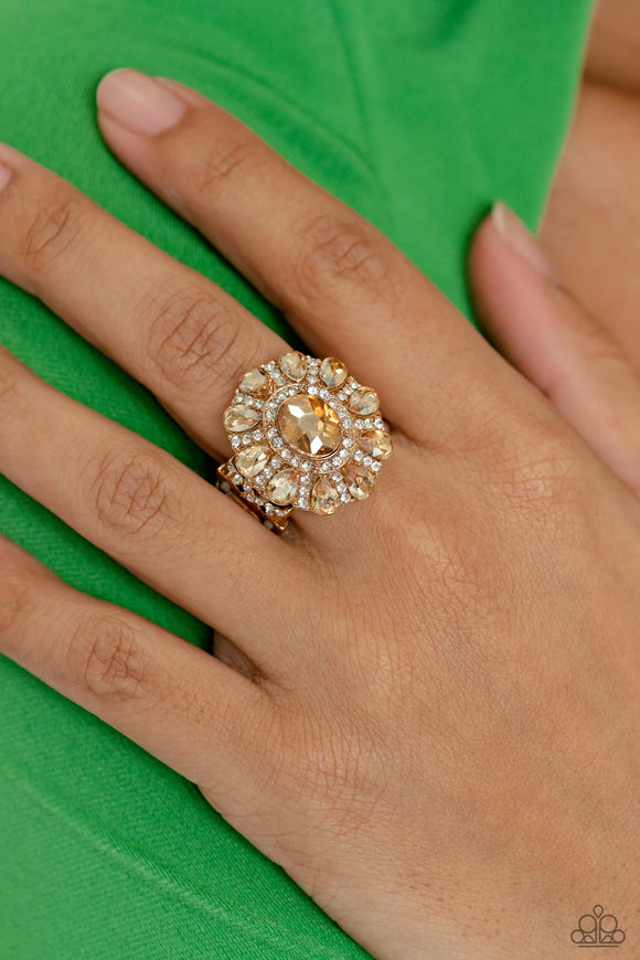 Paparazzi GLIMMER and Spice - Gold Ring