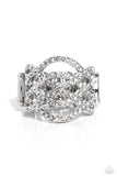 Paparazzi Interlocked Impression - White Ring