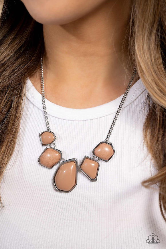 Paparazzi Beyond the Badlands - Brown Necklace