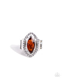 Paparazzi Marquise Majesty - Brown Ring