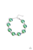 Paparazzi Enchanted Emblems - Green Bracelet