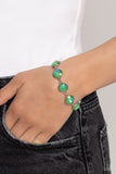 Paparazzi Enchanted Emblems - Green Bracelet