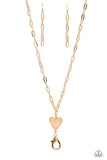 Paparazzi Kiss and SHELL - Gold Necklace