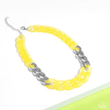 Paparazzi Curb Your Enthusiasm - Yellow Necklace