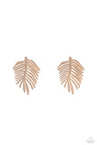Paparazzi The FROND Row - Gold Earring