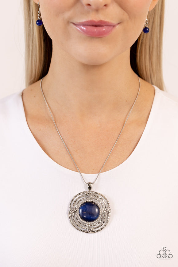 Paparazzi Maze STUNNER - Blue Necklace