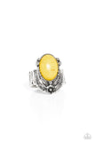 Paparazzi Serrated Style - Yellow Ring