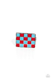 Paparazzi Checkerboard Craze - Red Ring