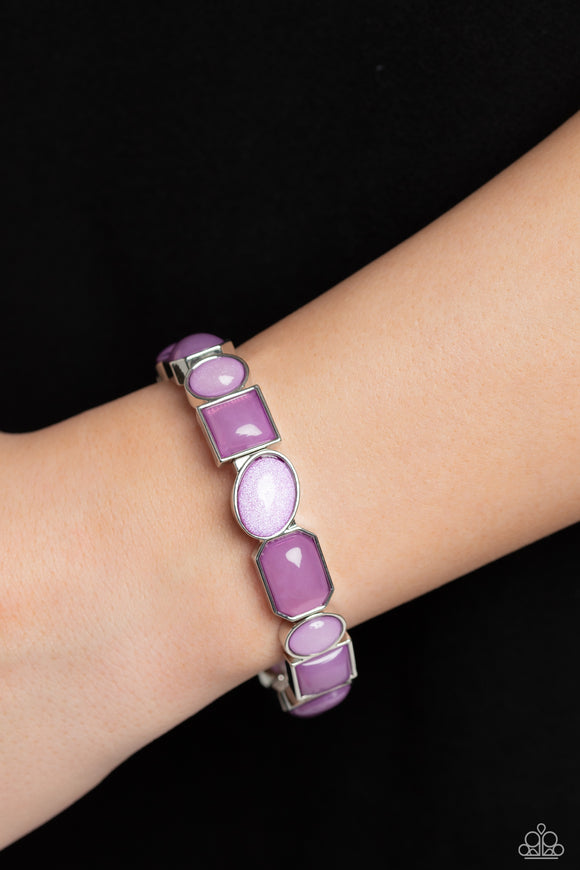 Paparazzi Giving Geometrics - Purple Bracelet