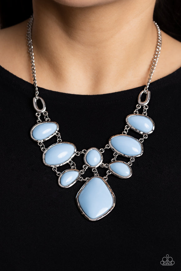 Paparazzi Dreamily Decked Out - Blue Necklace