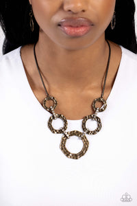 Paparazzi Rounded Redux - Brass Necklace