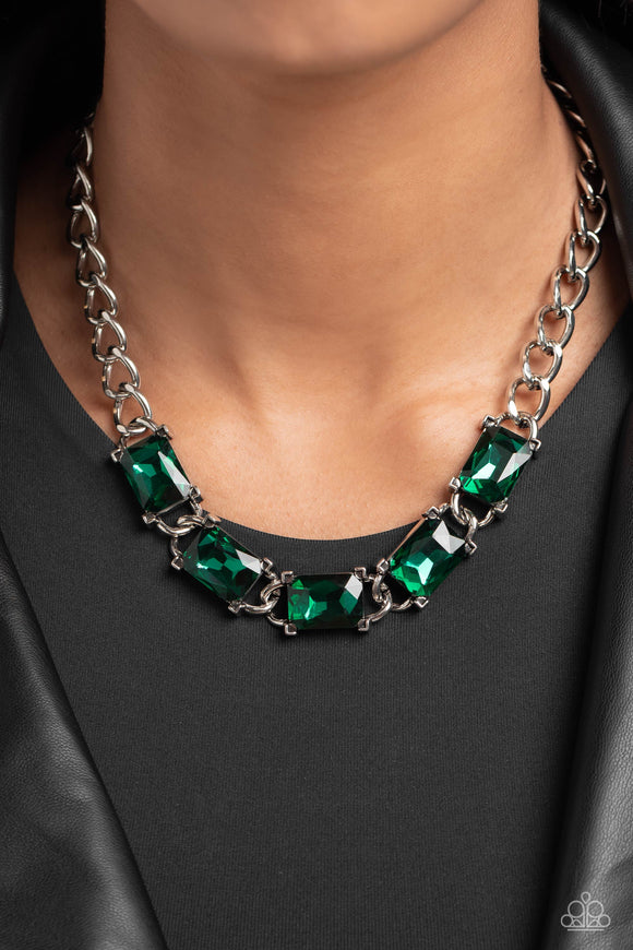 Paparazzi Radiating Review - Green Necklace