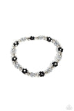 Paparazzi Deep-Seeded Dimension - Black Bracelet