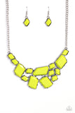 Paparazzi Energetic Embers - Green Necklace