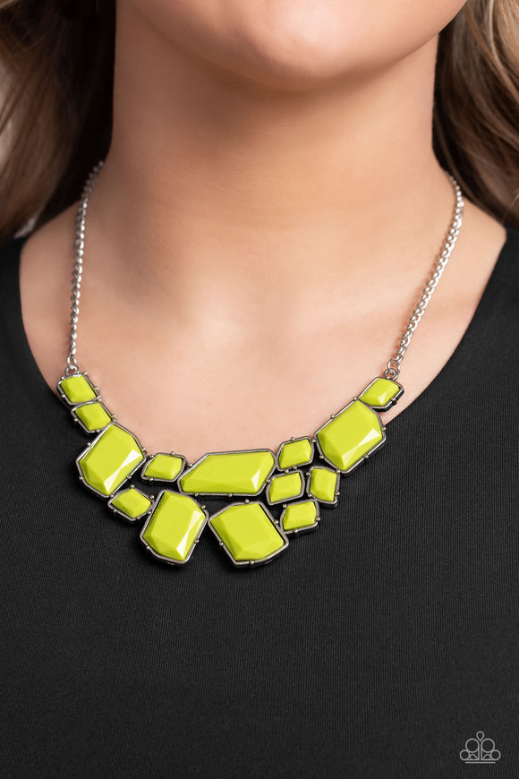 Paparazzi Energetic Embers - Green Necklace