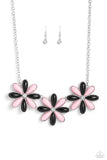 Paparazzi Bodacious Bouquet - Black Necklace