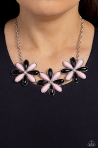 Paparazzi Bodacious Bouquet - Black Necklace