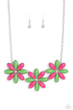 Paparazzi Bodacious Bouquet - Green Necklace