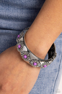 Paparazzi Taking FLORAL - Purple Bracelet