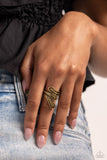 Paparazzi Flared Fashion - Brass Ring