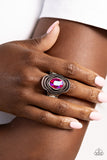 Paparazzi Entrancing Edge - Pink Ring