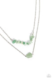 Paparazzi Chiseled Caliber - Green Necklace