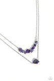 Paparazzi Chiseled Caliber - Purple Necklace