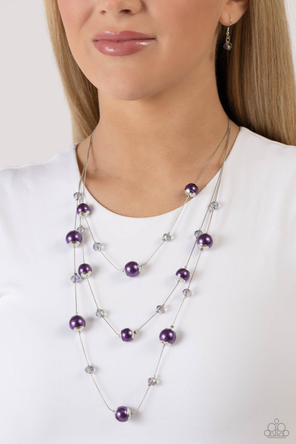 Paparazzi Glistening Gamut - Purple Necklace