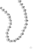 Paparazzi Knotted Kickoff - Silver Necklace