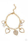 Paparazzi GLOW Your Heart - Gold Bracelet