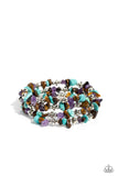 Paparazzi Stacking Stones - Brown Bracelet