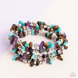 Paparazzi Stacking Stones - Brown Bracelet