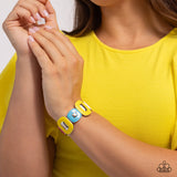 Paparazzi Painted Pairing - Yellow Bracelet