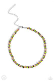 Paparazzi Colorfully GLASSY - Purple Necklace