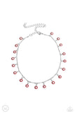 Paparazzi Delicate Display - Red Necklace