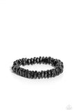 Paparazzi Monochromatic Mechanic - Black Bracelet