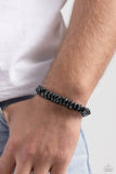 Paparazzi Monochromatic Mechanic - Black Bracelet